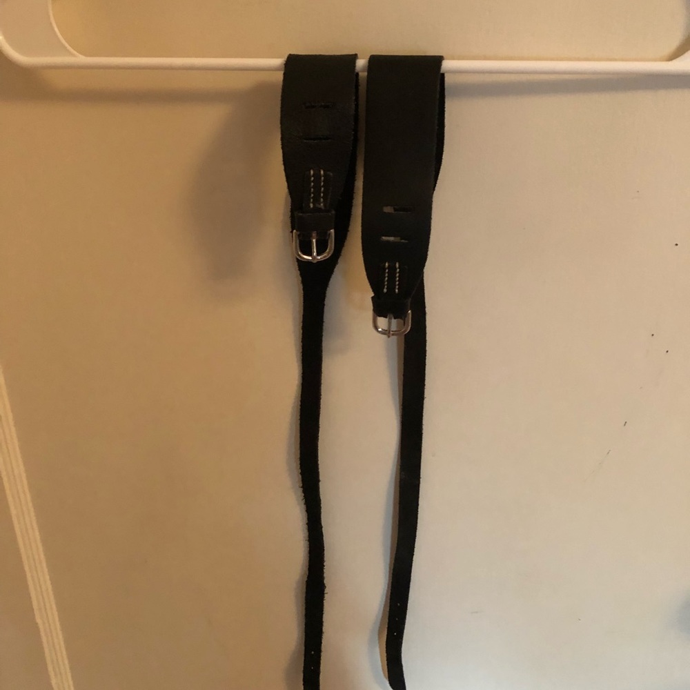 Kids leather garter straps